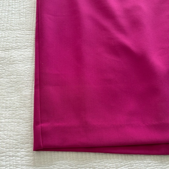 NWT Ann Taylor Pink Zigzag Trim Midi Pencil Skirt Size 6 - Picture 12 of 16
